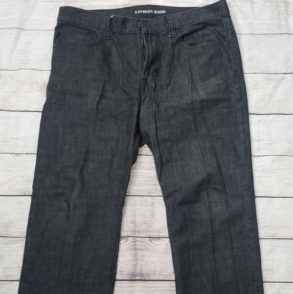 Express Blake Loose Fit Boot Cut Jeans